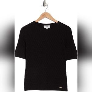 Jason WU Textured Elbow Sleeve Sweater .